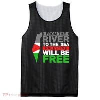 From The River To The Sea Palestine Will Be Free Mesh Reversible Basketball Jersey Tank thumb 0