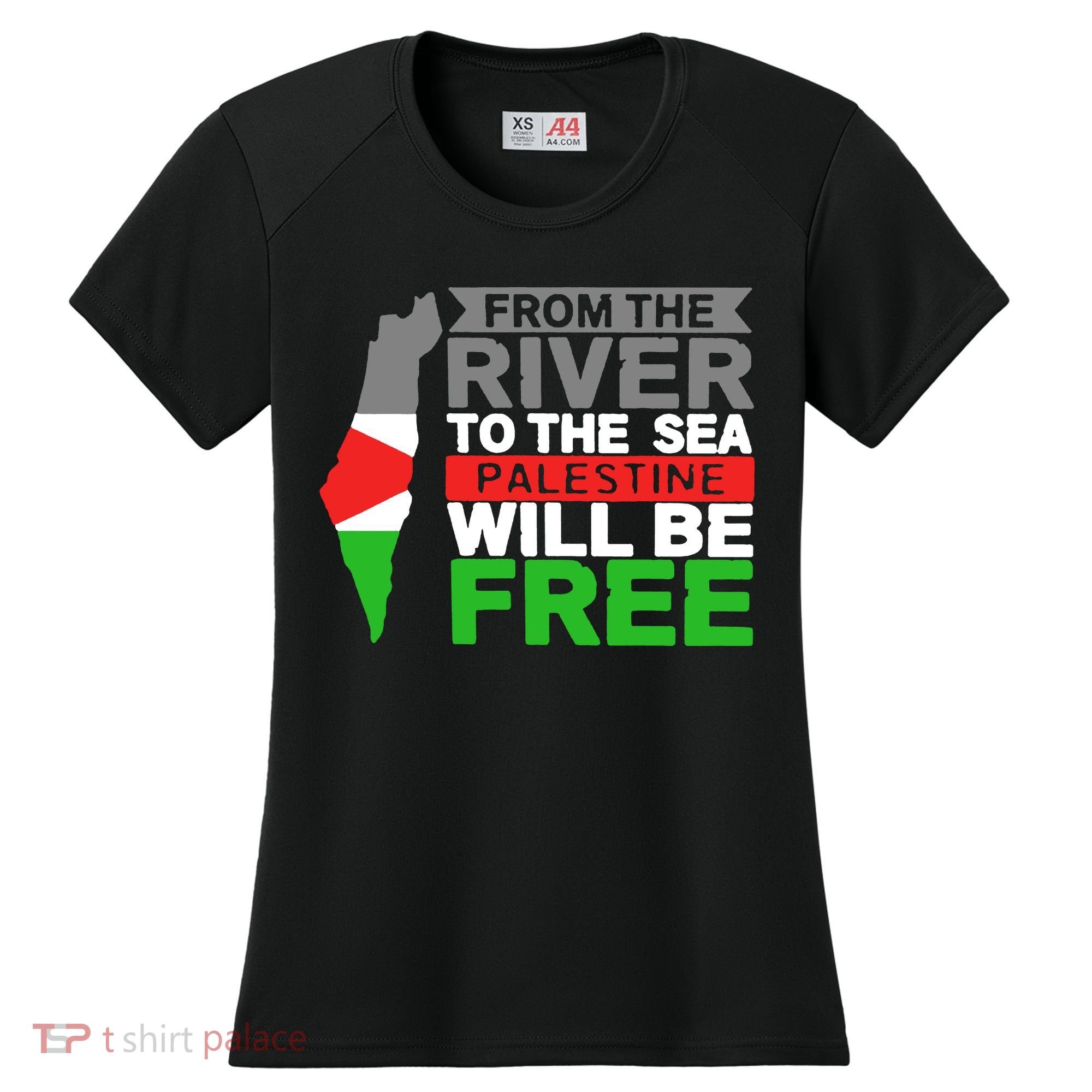 From The River To The Sea Palestine Will Be Free Women's Cooling Performance Crew T-Shirt