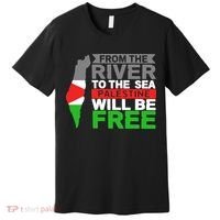 From The River To The Sea Palestine Will Be Free Premium T-Shirt thumb 0