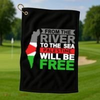 From The River To The Sea Palestine Will Be Free Golf Towel thumb 1