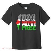 From The River To The Sea Palestine Will Be Free Toddler T-Shirt thumb 0