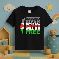 From The River To The Sea Palestine Will Be Free Toddler T-Shirt thumb 3