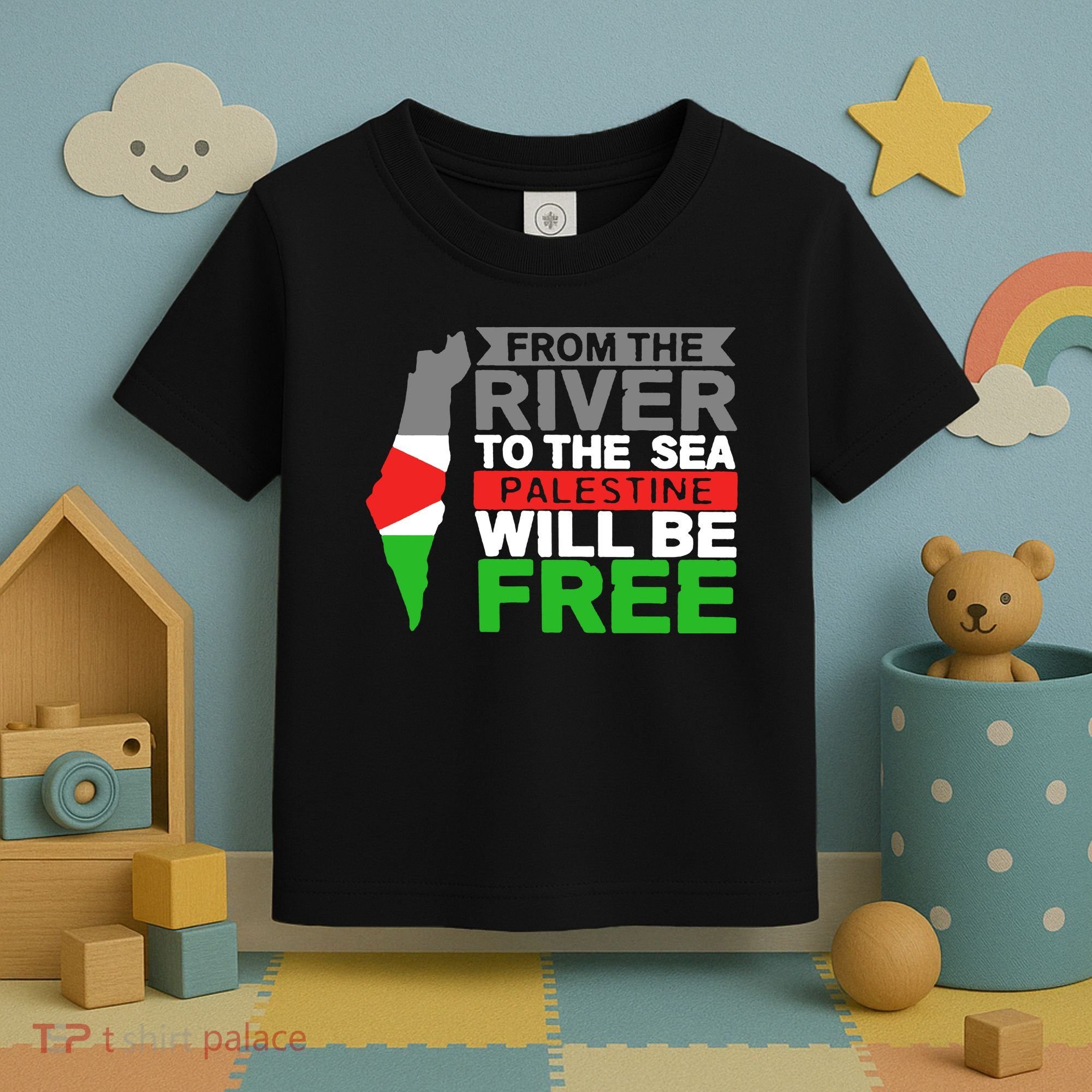 From The River To The Sea Palestine Will Be Free Toddler T-Shirt