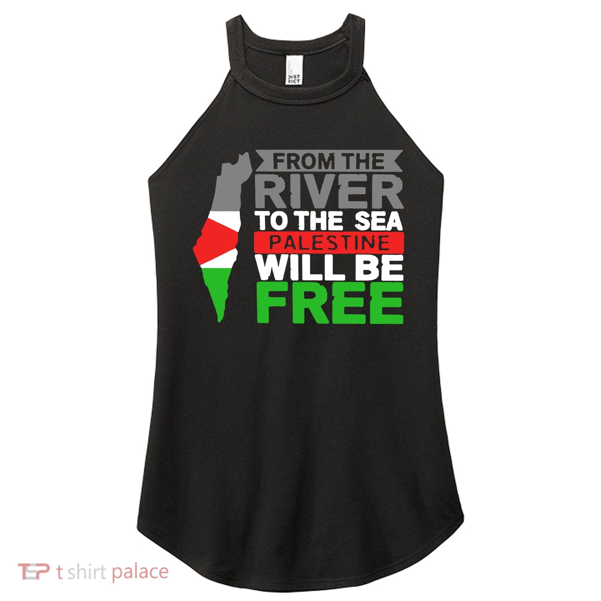 From The River To The Sea Palestine Will Be Free Women's Perfect Tri Rocker Tank