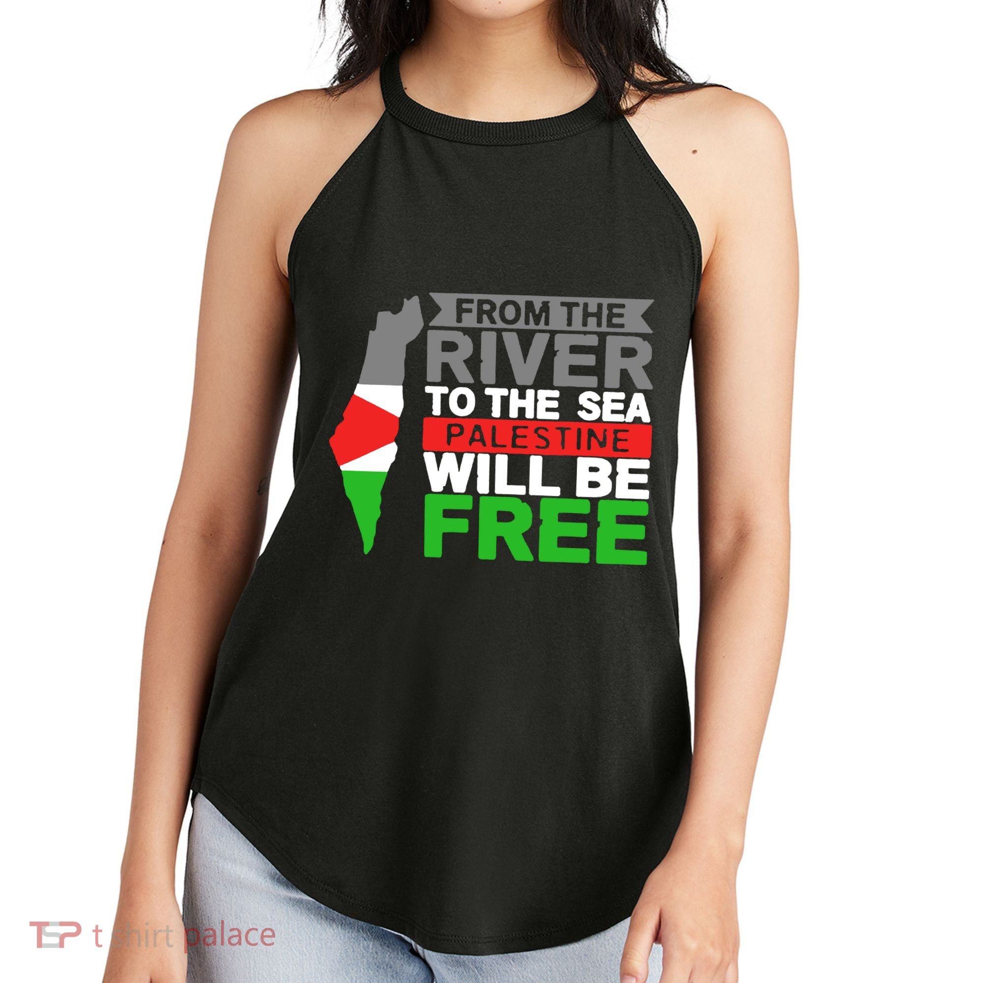 From The River To The Sea Palestine Will Be Free Women's Perfect Tri Rocker Tank