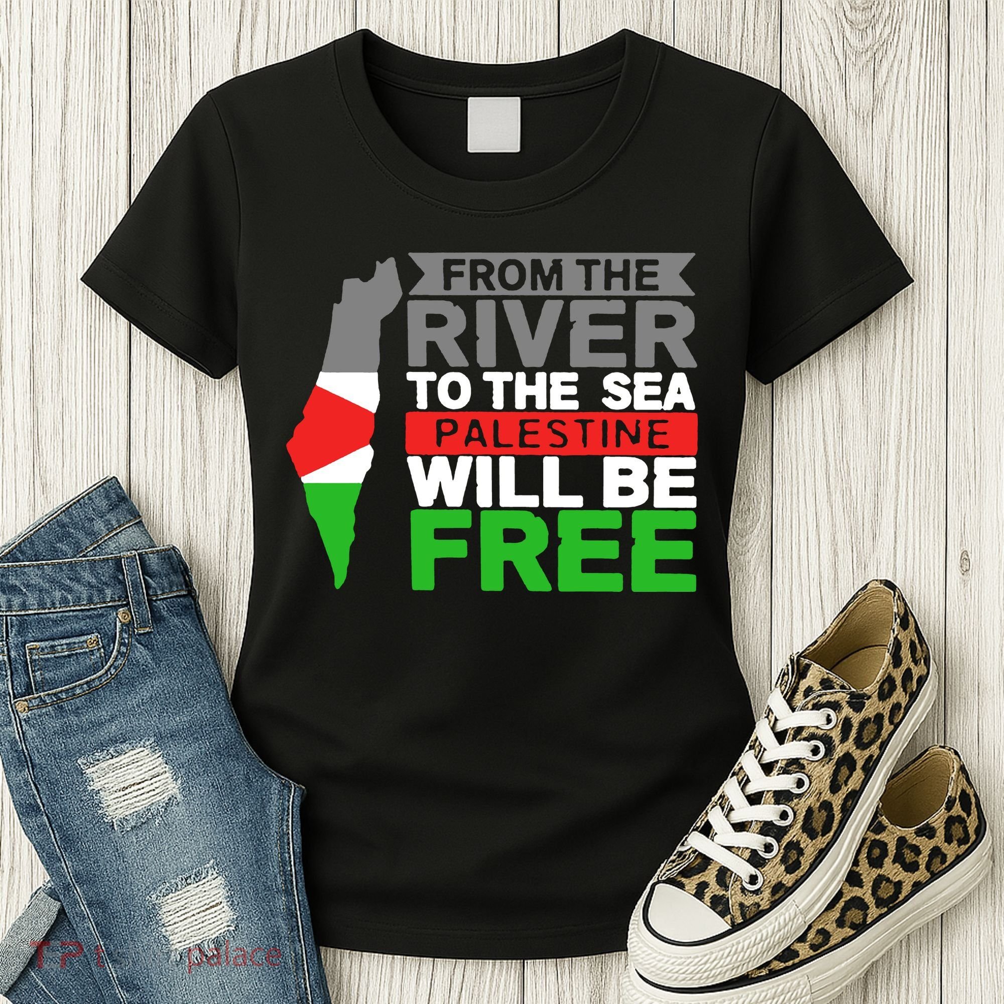 From The River To The Sea Palestine Will Be Free Women's T-Shirt