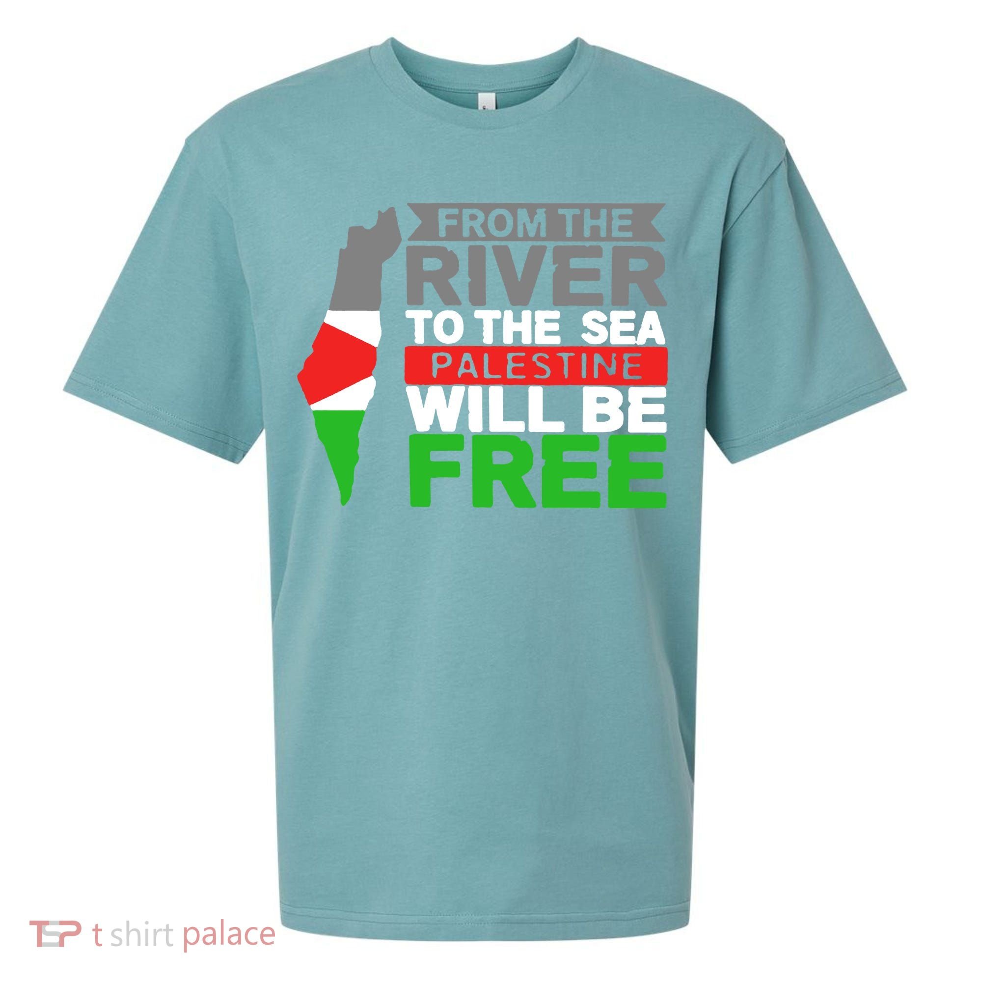 From The River To The Sea Palestine Will Be Free Sueded Cloud Jersey T-Shirt