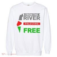 From The River To The Sea Palestine Will Be Free Garment-Dyed Sweatshirt thumb 0