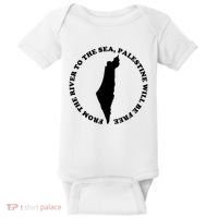 From The River To The Sea Palestine Will Be Free Baby Bodysuit thumb 0