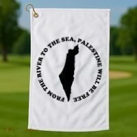 From The River To The Sea Palestine Will Be Free Golf Towel thumb 1