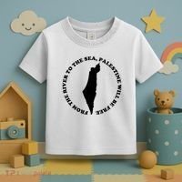 From The River To The Sea Palestine Will Be Free Toddler T-Shirt thumb 3