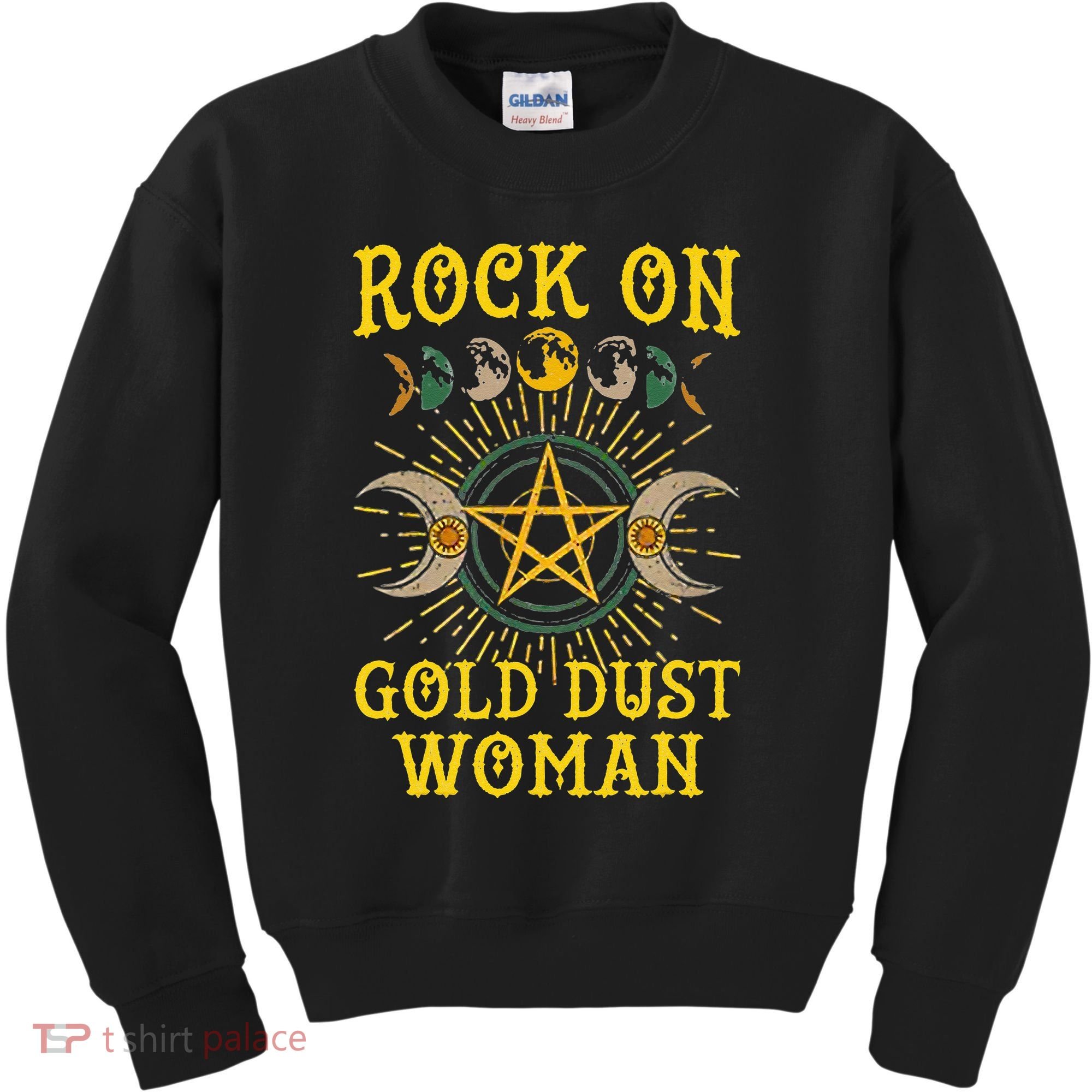 Funny Tee Rock On Gold Dust Woman Gift for Birthday Kids Sweatshirt