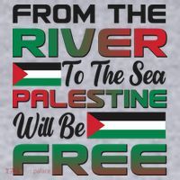 From The River To The Sea Palestine Will Be Free Women's Racerback Cropped Tank thumb 2