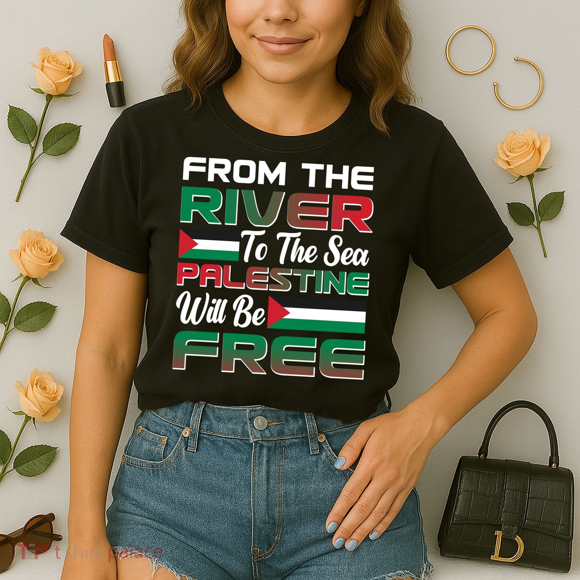 From The River To The Sea Palestine Will Be Free Comfort Colors Boxy T-Shirt