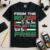 From The River To The Sea Palestine Will Be Free Kids Tie-Dye T-Shirt thumb 2