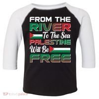 From The River To The Sea Palestine Will Be Free Toddler Fine Jersey T-Shirt thumb 0