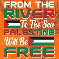 From The River To The Sea Palestine Will Be Free Kati Licensed 12" Camo Cuffed Beanie thumb 2