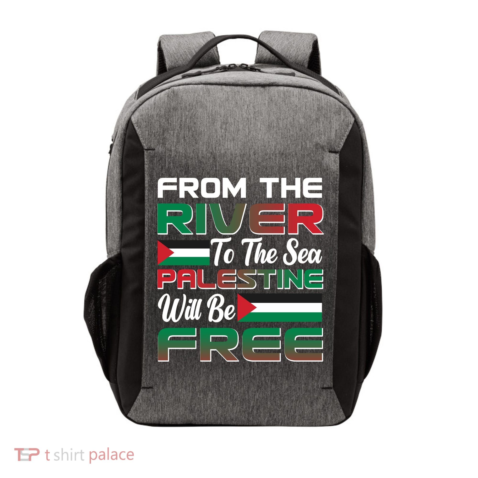 From The River To The Sea Palestine Will Be Free Vector Backpack