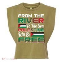 From The River To The Sea Palestine Will Be Free Garment-Dyed Women's Muscle Tee thumb 0