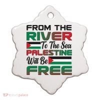 From The River To The Sea Palestine Will Be Free Ceramic Ornament thumb 0