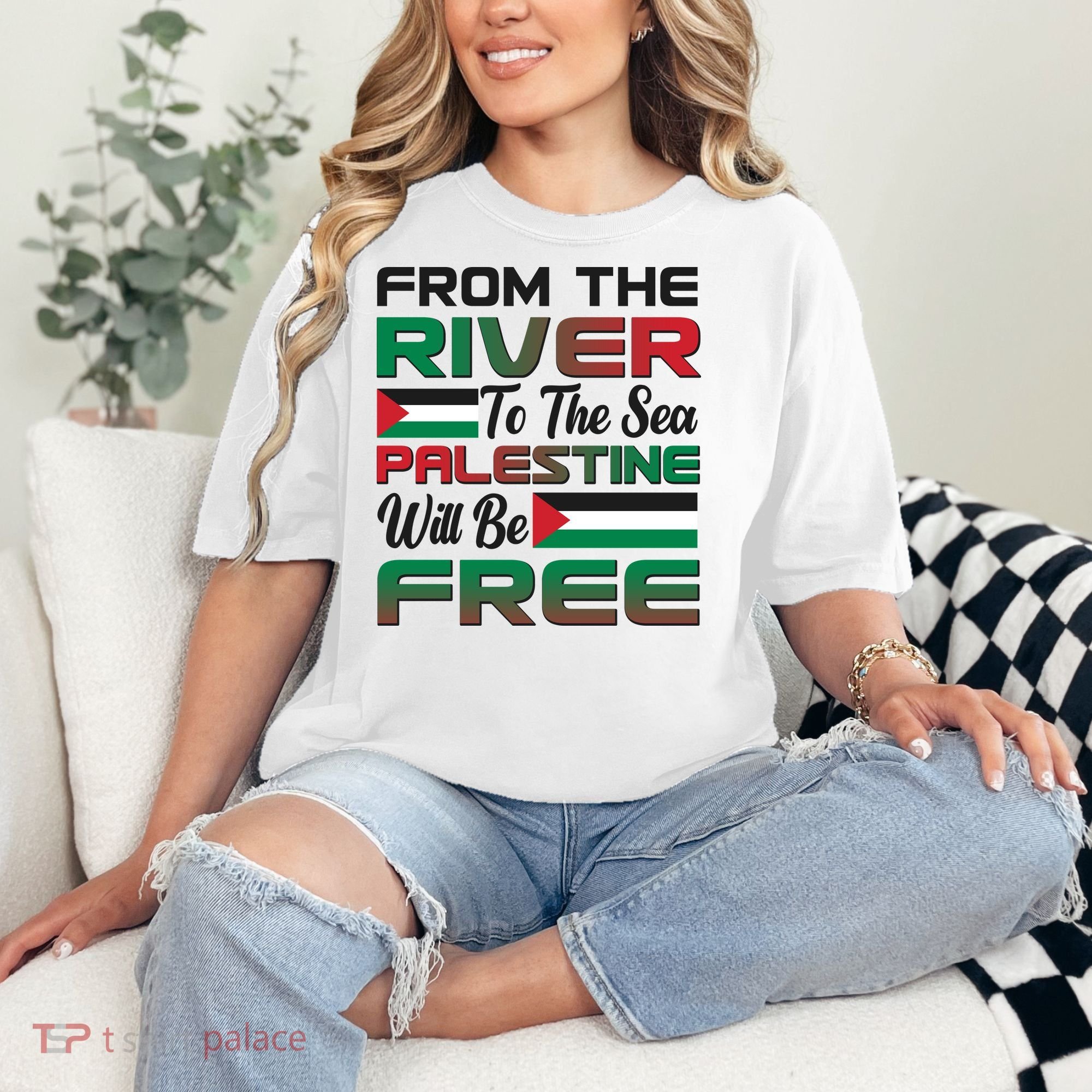 From The River To The Sea Palestine Will Be Free Comfort Colors T-Shirt