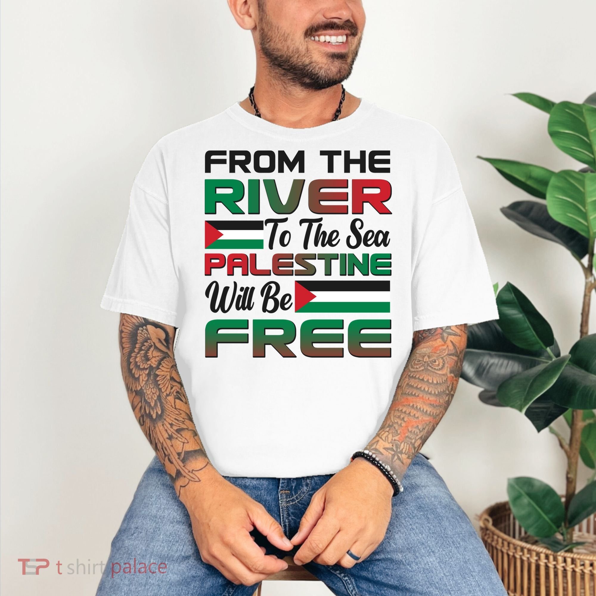 From The River To The Sea Palestine Will Be Free Comfort Colors T-Shirt