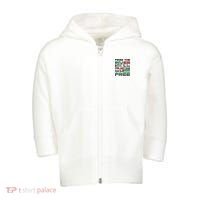From The River To The Sea Palestine Will Be Free Toddler Zip Fleece Hoodie thumb 0