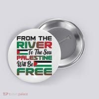 From The River To The Sea Palestine Will Be Free Button thumb 0