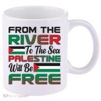 From The River To The Sea Palestine Will Be Free 11oz C Handle Ceramic Mug thumb 0