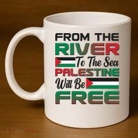 From The River To The Sea Palestine Will Be Free 11oz C Handle Ceramic Mug thumb 4