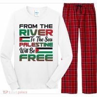 From The River To The Sea Palestine Will Be Free Long Sleeve Pajama Set thumb 0