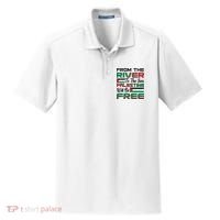 From The River To The Sea Palestine Will Be Free Dry Zone Grid Polo thumb 0