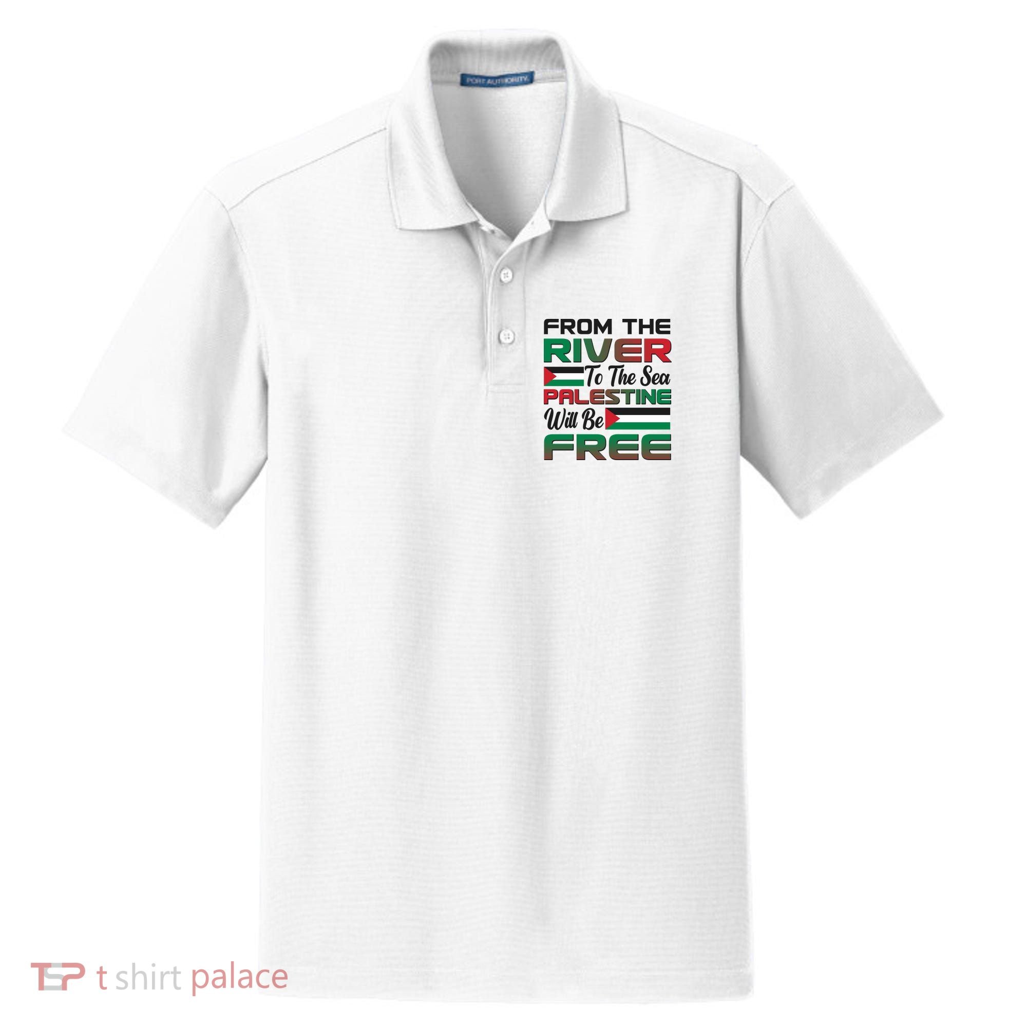 From The River To The Sea Palestine Will Be Free Dry Zone Grid Polo