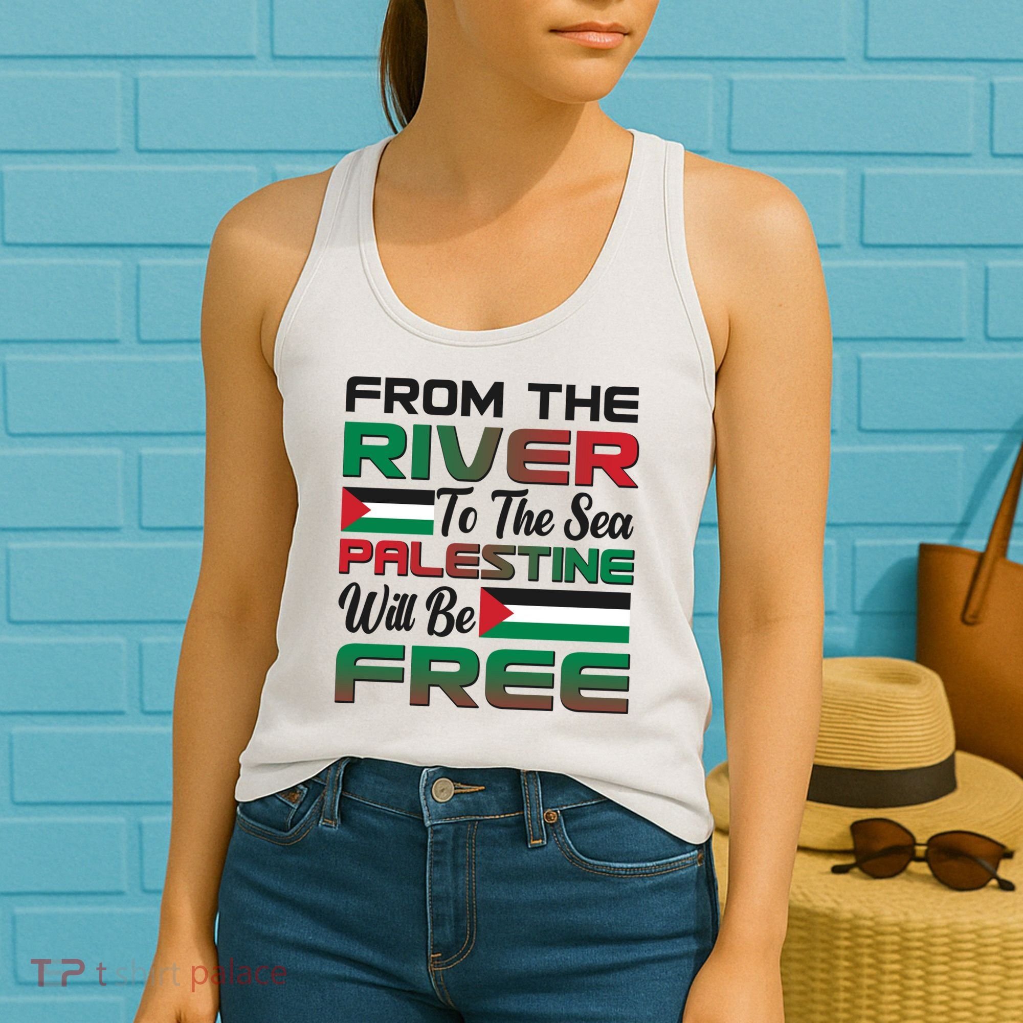 From The River To The Sea Palestine Will Be Free Women's Tank Top