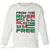 From The River To The Sea Palestine Will Be Free Toddler Long Sleeve Shirt thumb 0