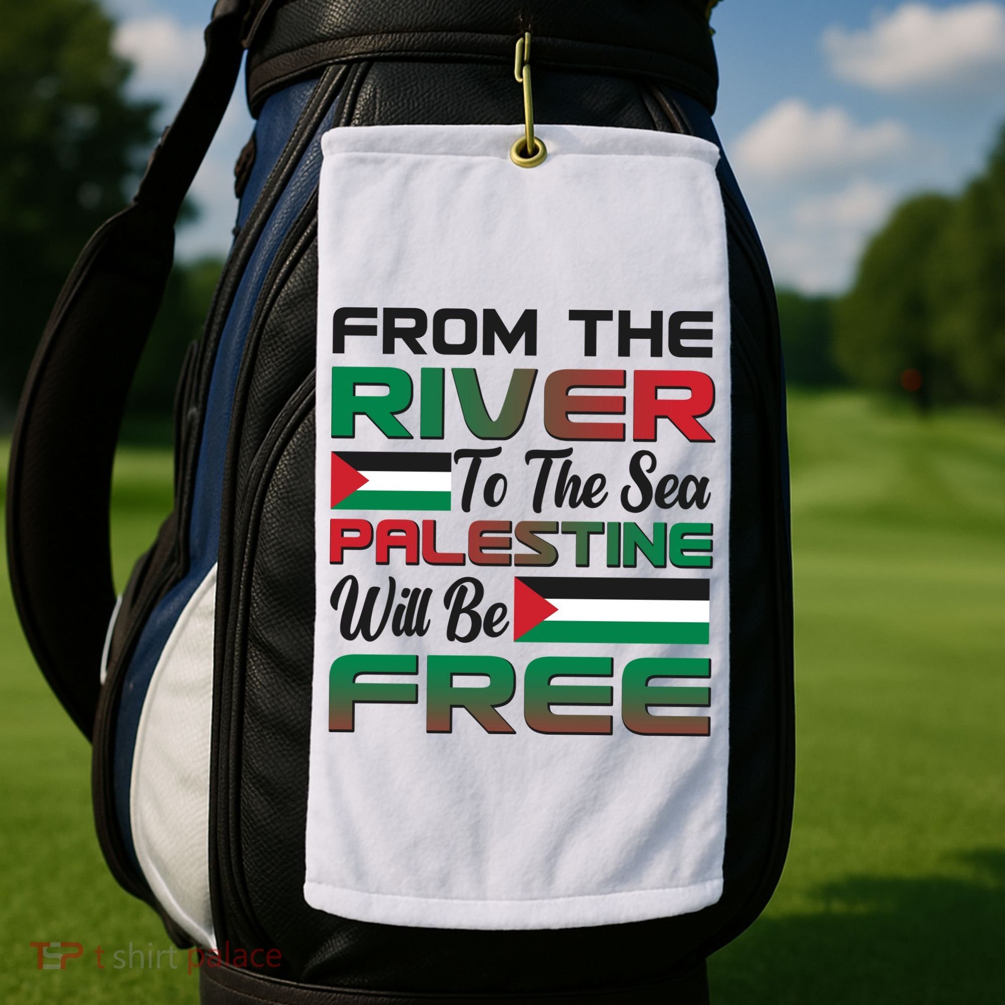 From The River To The Sea Palestine Will Be Free Golf Towel