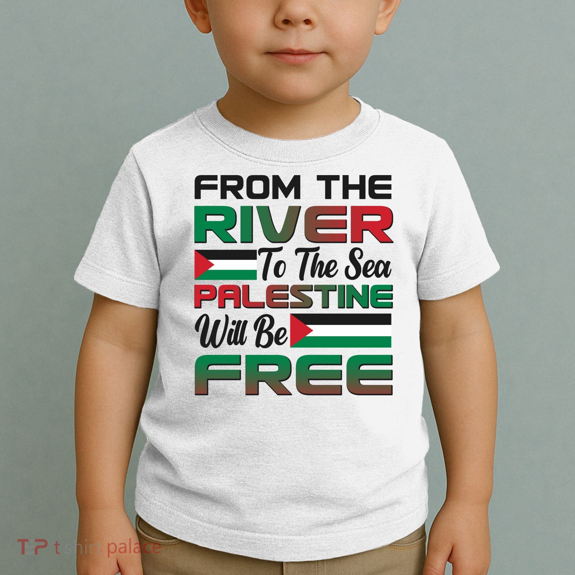 From The River To The Sea Palestine Will Be Free Toddler T-Shirt