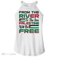 From The River To The Sea Palestine Will Be Free Women's Perfect Tri Rocker Tank thumb 0