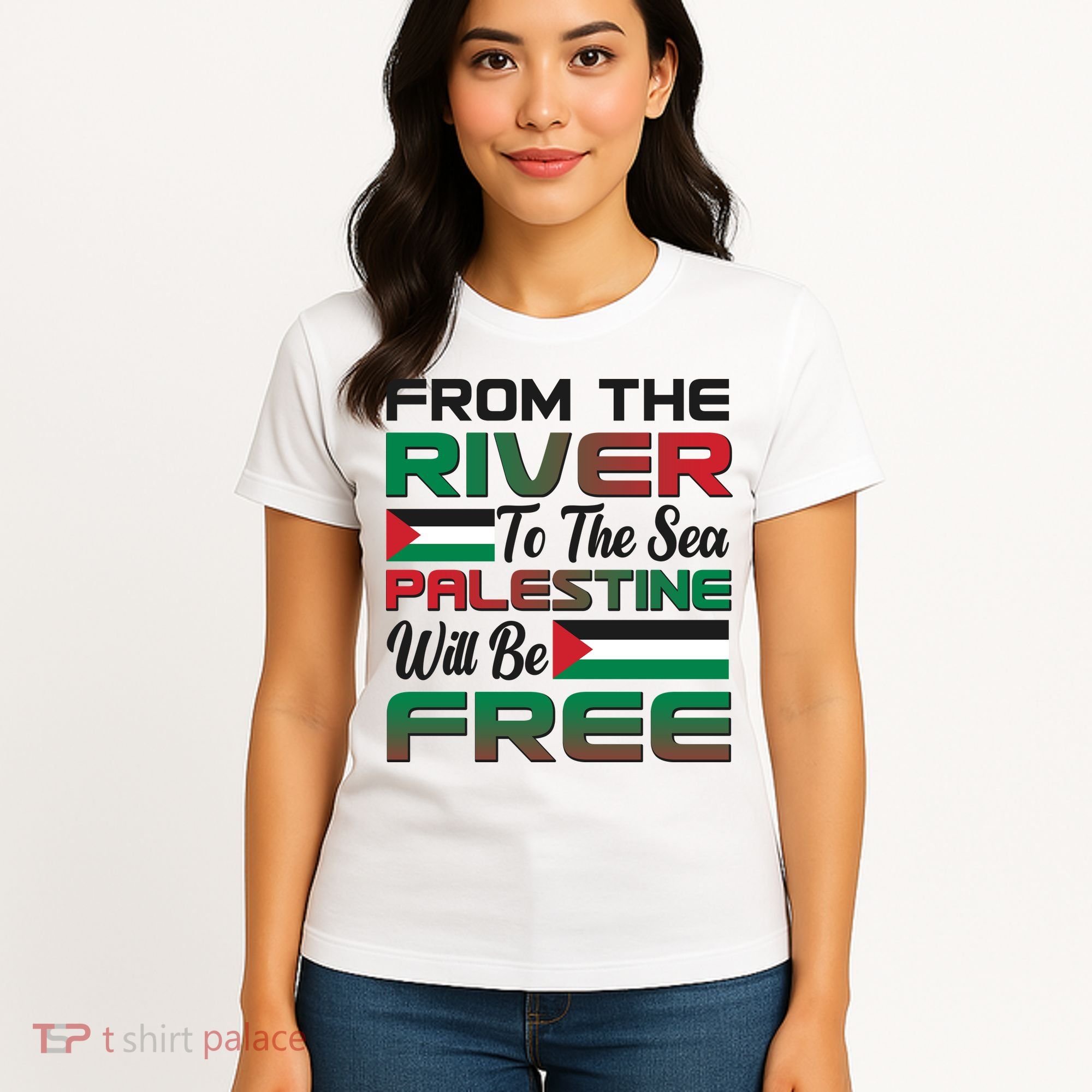 From The River To The Sea Palestine Will Be Free Women's T-Shirt