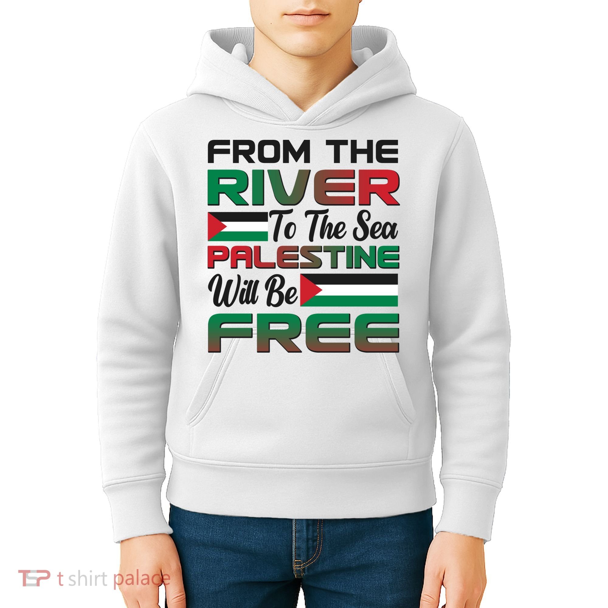 From The River To The Sea Palestine Will Be Free Kids Hoodie