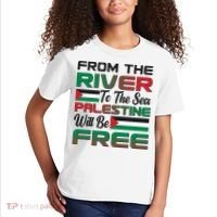 From The River To The Sea Palestine Will Be Free Kids T-Shirt thumb 2