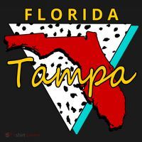 Florida Tampa Retro USA-Made Doggie Bandana thumb 2