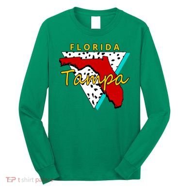 Florida Tampa Retro Long Sleeve Shirt