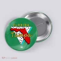 Florida Tampa Retro Button thumb 0