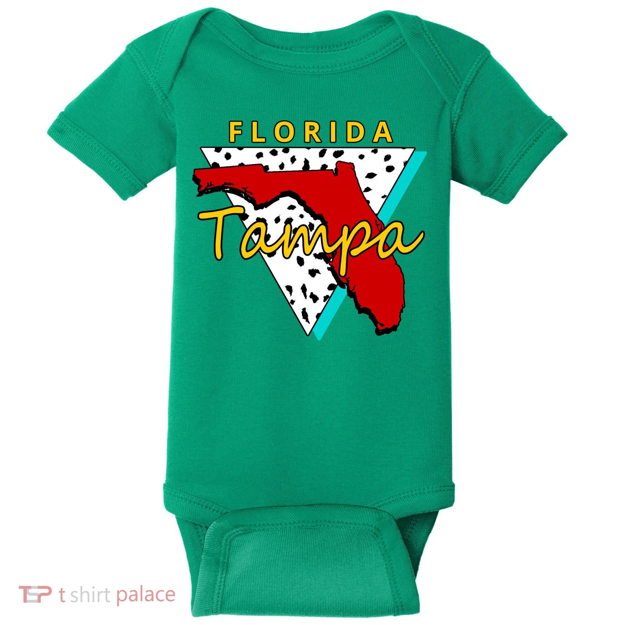 Florida Tampa Retro Baby Bodysuit