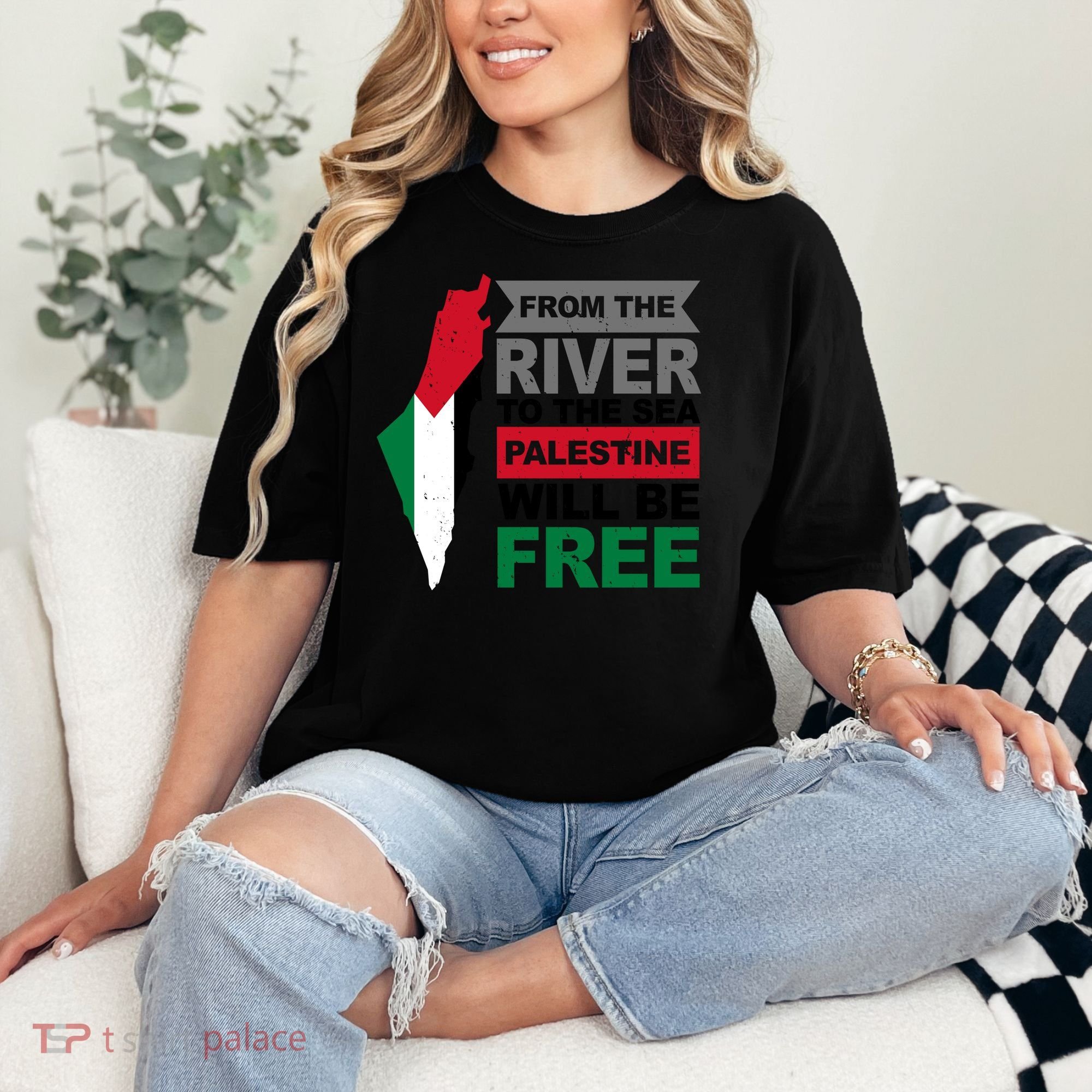 From The River To The Sea Palestine Will Be Free Comfort Colors T-Shirt