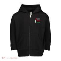 From The River To The Sea Palestine Will Be Free Toddler Zip Fleece Hoodie thumb 0