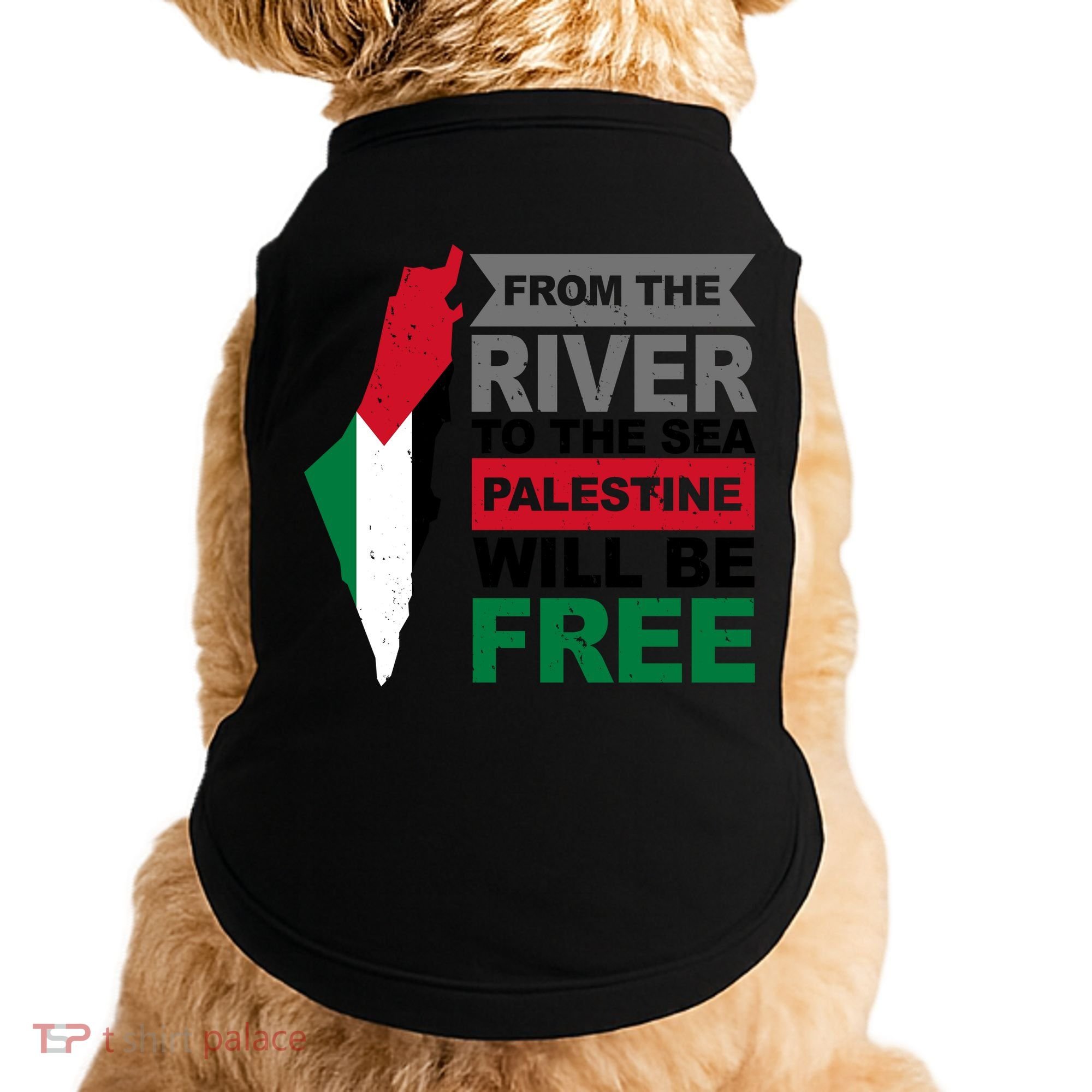 From The River To The Sea Palestine Will Be Free Doggie Tank