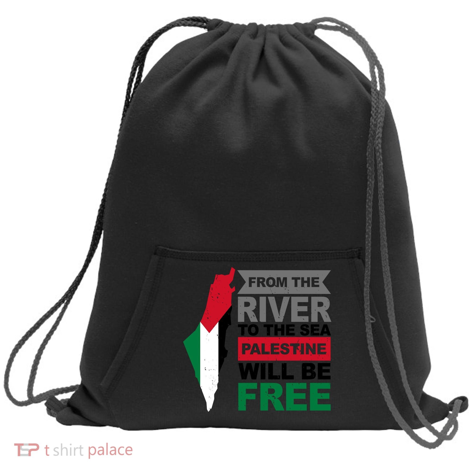 From The River To The Sea Palestine Will Be Free Sweatshirt Cinch Pack Bag