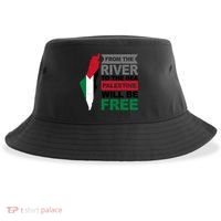 From The River To The Sea Palestine Will Be Free Sustainable Bucket Hat thumb 0